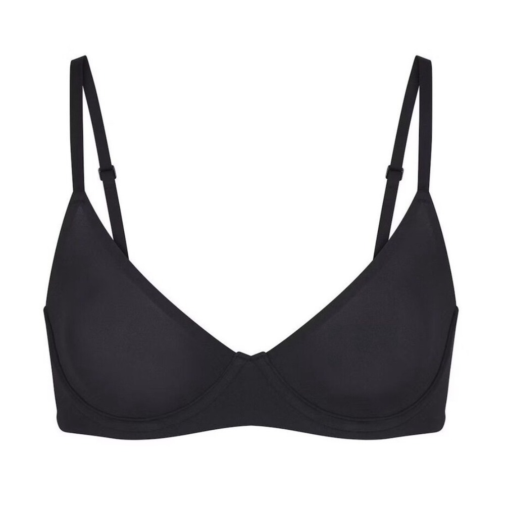 SKIMS Fits Everybody Unlined Demi Bra Onyx‎ Black Size 32A